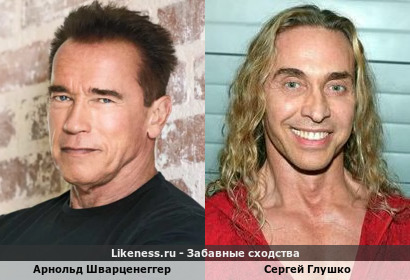 Арнольд Шварценеггер похож на Сергея Глушко