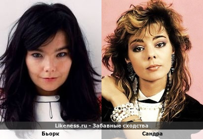 Бьорк похожа на Сандру