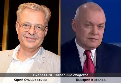 Юрий Стыцковский похож на Дмитрия Киселёва