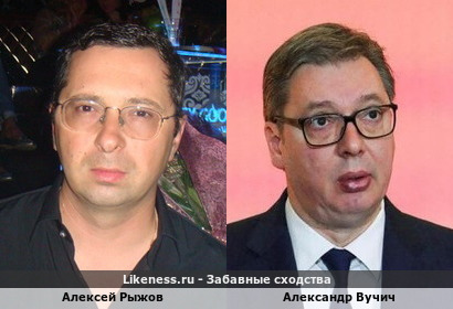 Алексей Рыжов похож на Александра Вучича
