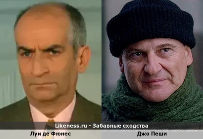 Луи Де Фюнес похож на Джо Пеши
