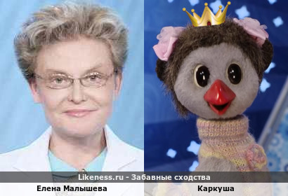 Елена Малышева похожа на Каркушу