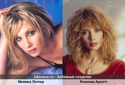 Моника Поттер похожа на Розанну Аркетт