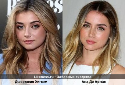 Джорджия Уигхэм похожа на Ана Де Армас