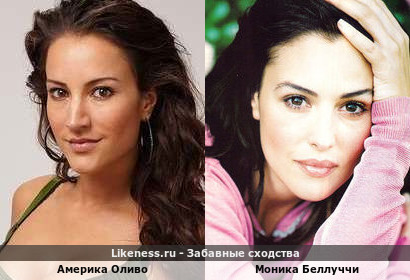 Америка Оливо похожа на Монику Беллуччи
