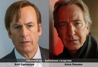Боб Оденкерк похож на Алана Рикмана