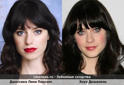 Джессика Линн Парсонс похожа на Зоуи Дешанель