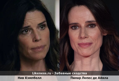 Нив Кэмпбелл похожа на Пилар Лопес де Айялу