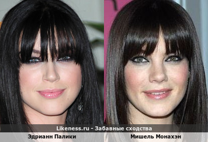 Эдрианн Палики похожа на Мишель Монахэн