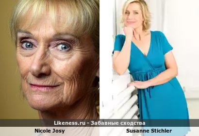 Николь Жози похожа на ведущую Tagesschau Сюзанну Штихлер