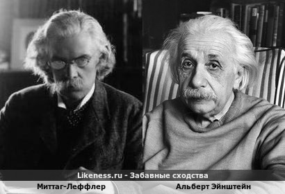 Миттаг-Леффлер похож на Альберта Эйнштейна