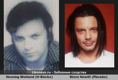 Henning Wehland (H-Blockx) напоминает Steve Hewitt (Placebo)