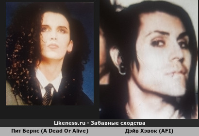Пит Бернс (A Dead Or Alive) похож на Дэйва Хэвок (AFI)