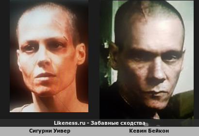 Сигурни Уивер похожа на Кевина Бейкона