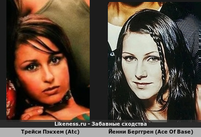 Трейси Пэкхем (Atc) похожа на Йенни Берггрен (Ace Of Base)