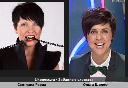 Светлана Рерих похожа на Ольгу Шелест