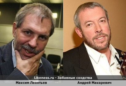 Максим Леонтьев похож на Андрея Макаревича
