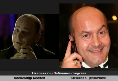 Александр Беляев похож на Вячеслава Гришечкина (5-ый Вариант)