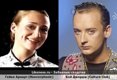 Гейке Арнарт (Hooverphonic) напоминает Боя Джорджа (Culture Club)