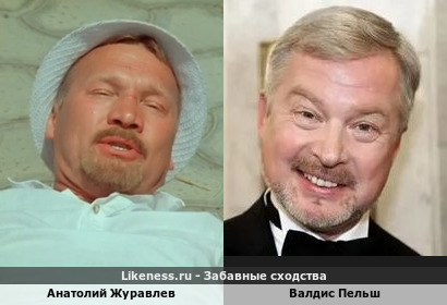 Анатолий Журавлев похож на Валдиса Пельша