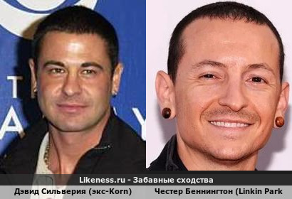Дэвид Сильверия (экс-Korn) похож на Честера Беннингтон (экс-Linkin Park)
