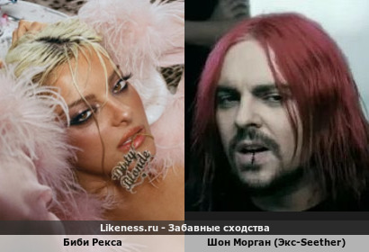 Биби Рекса похожа на Шон Морган (Экс-Seether)