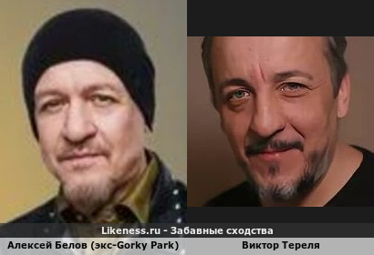 Алексей Белов (экс-Gorky Park) похож на Виктора Тереля (2-ой Вариант)