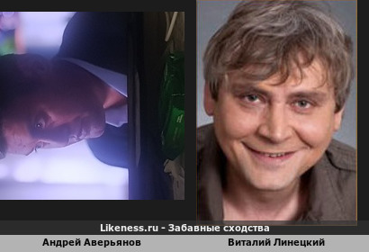 Андрей Аверьянов похож на Виталия Линецкого (3-ий Вариант)