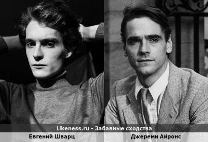 Евгений Шварц похож на Джереми Айронса