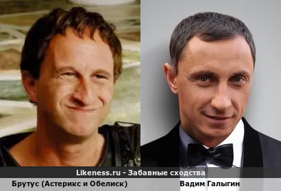 Брутус (Астерикс и Обеликс) похож на Вадима Галыгина