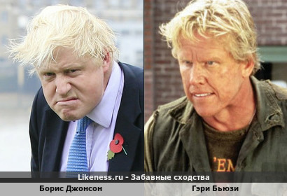 Борис Джонсон немного напоминает Гэри Бьюзи
