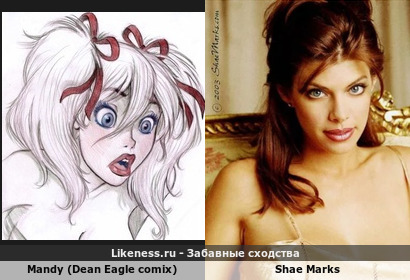 Mandy (Dean Eagle comix) напоминает Shae Marks