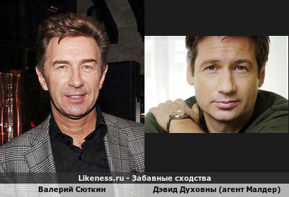Валерий Сюткин похож на Дэвида Духовны (агента Малдера из "Секретных материалов")