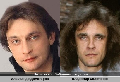 Александр Домогаров похож на Владимира Холстинина