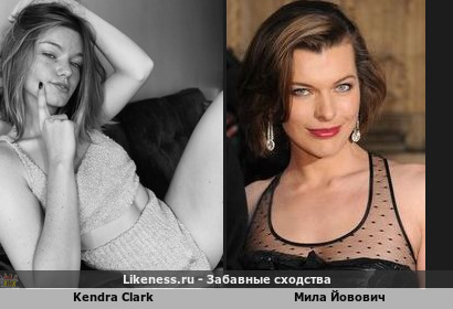 Kendra Clark напоминает Милу Йовович