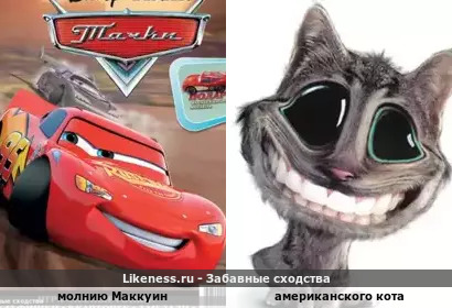 Молнию Маккуин напоминает американского Кота