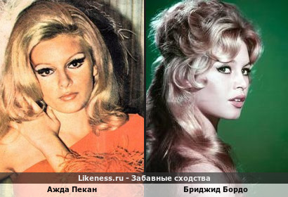 Ажда Пекан похожа на Бриджид Бордо