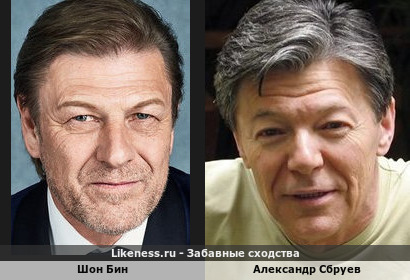 Шон Бин похожа на Александра Сбруева