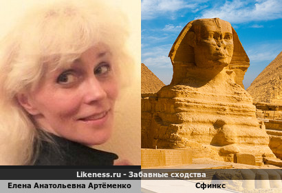 Елена Анатольевна Артёменко напоминает Сфинкса