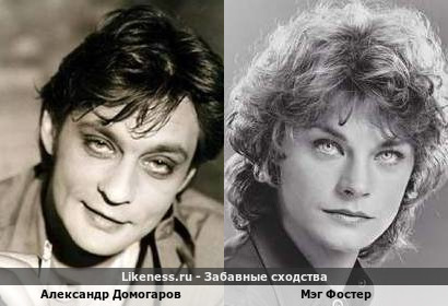 Александр Домогаров похож на Мэг Фостер