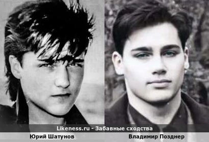 Юрий Шатунов похож на Владимира Позднера