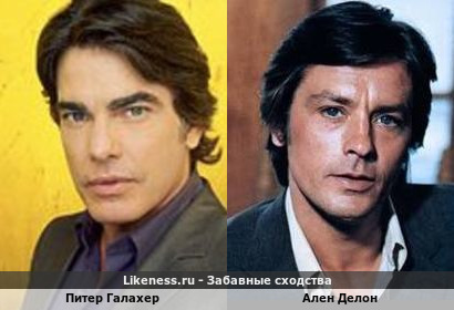 Питер Галахер похож на Алена Делона