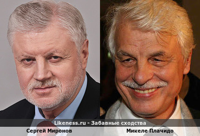 Сергей Миронов похож на Микеле Плачидо