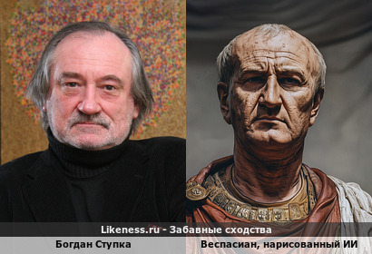 Веспасиан, нарисованный нейросетью, напомнил Богдана Ступку