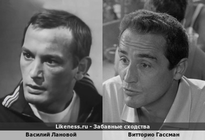 Василий Лановой похож на Витторио Гассмана
