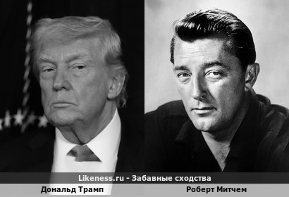 Дональд Трамп похож на Роберта Митчема
