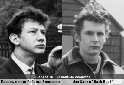 Парень с фотографии Роберта Бломфилда похож на Иэна Харта в роли Джона Леннона