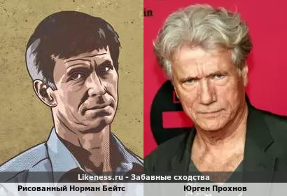 Рисованный Норман Бейтс похож на Юргена Прохнова