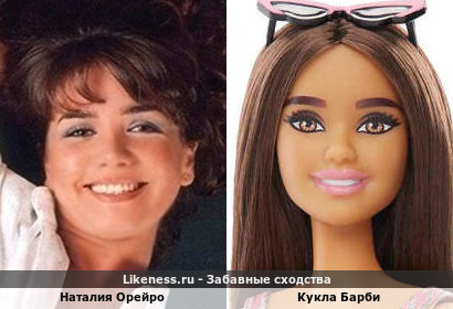 Наталия Орейро похожа на Кукла Барби