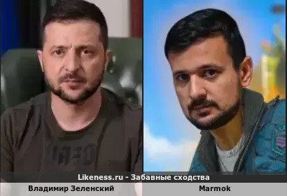 Владимир Зеленский напоминает Marmok